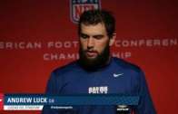 Andrew Luck & Chuck Pagano post AFC Championship press conference