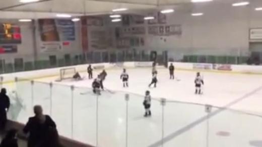 Wow: Hockey dad smashes board glass!