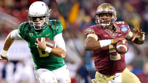 Jameis Winston or Marcus Mariota? The debate begins for who should be the #1 overall pick in the NFL draft