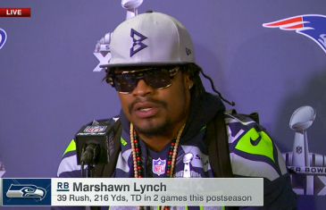 One more time: Marshawn Lynch speaks to media this time
