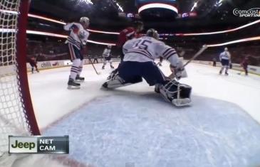 Alex Ovechkin shatters goal camera lens with slap shot