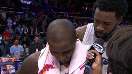 At It Again: DeAndre Jordan crashes Jamal Crawford interview and sings