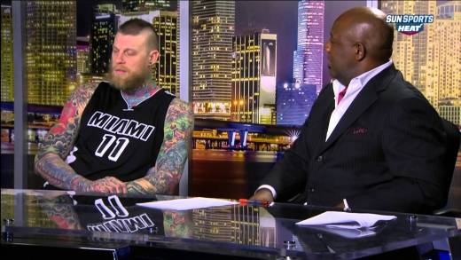 Awkward Interview: Chris Anderson on Miami Heat post game show