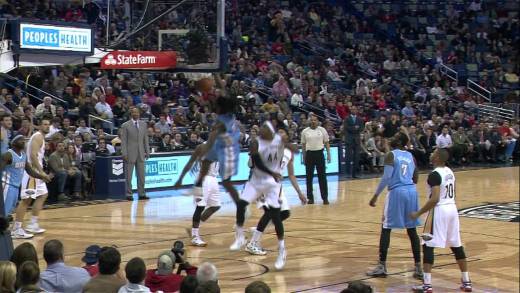 Baptism: Kenneth Faried throws down on Dante Cunningham