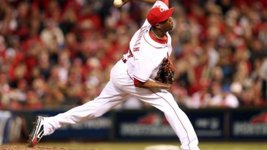 Aroldis Champman hits 106 MPH on his fastball (Throwback Thursday)