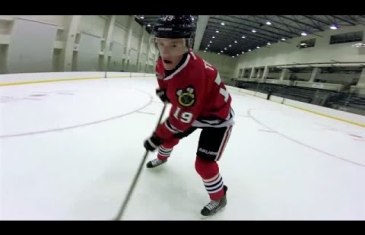 Crazy footage: NHL stars playing hockey with GoPro Cameras on their heads