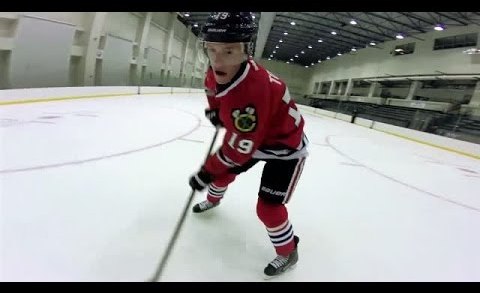 Crazy footage: NHL stars playing hockey with GoPro Cameras on their heads