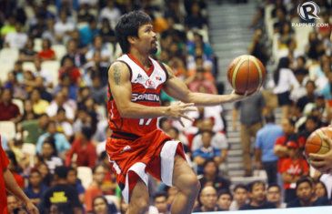 Manny Pacquiao’s first highlights playing basketball in the PBA