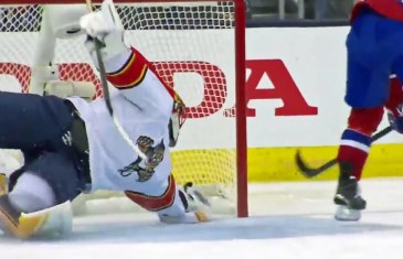 Roberto Luongo makes fantastic save in NHL Shootout Competition