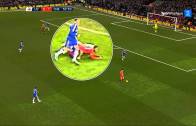 Soccer players John Terry & Raheem Sterling in a bizarre tangle!