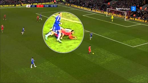 Soccer players John Terry & Raheem Sterling in a bizarre tangle!