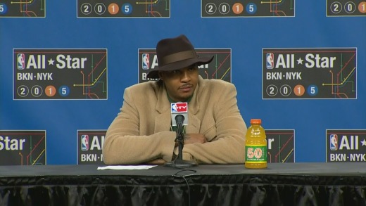 Carmelo Anthony talks Amar’e Stoudemire buyout in post All-Star game press conference