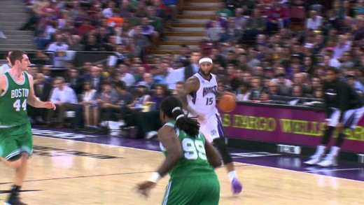 DeMarcus Cousins goes coast to coast & dunks on Jae Crowder