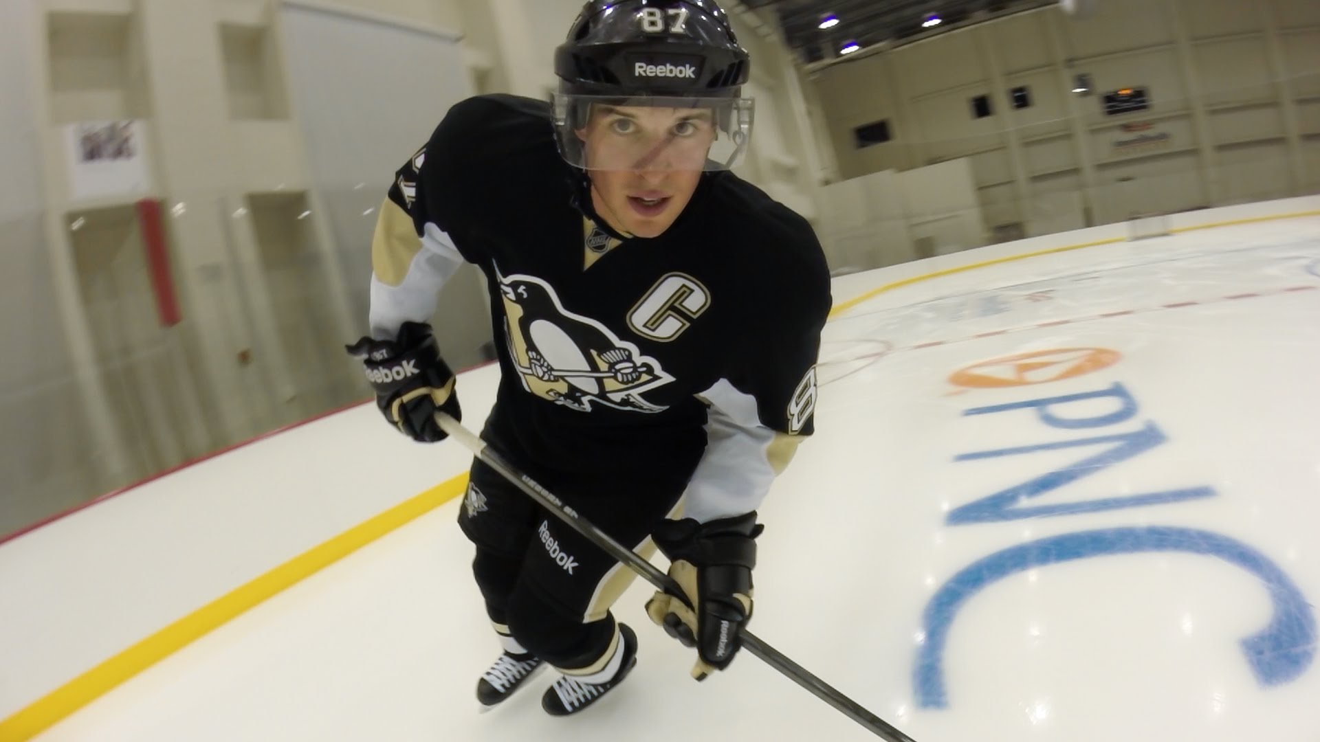 Dope: Sidney Crosby on ice with 'GoPro' camera
