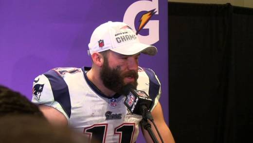 Julian Edelman gets emotional about his father after Super Bowl win