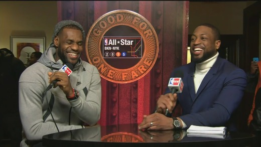 LeBron James interviewed by Dwayne Wade “I’m an in game dunker”