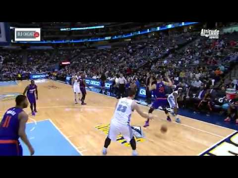 Nuggets' Jusuf Nurkic scores & hands ball to Markieff Morris on the ground