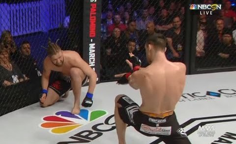 Shane Campbell throws ‘Hadouken’ from Street Fighter during fight