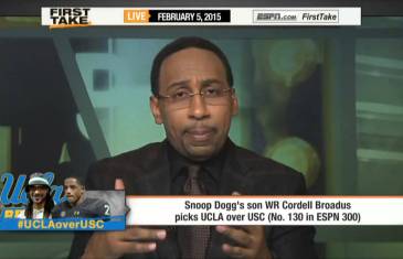 Snoop Dogg talks about his son going to UCLA on ESPN First Take