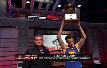 Stephen Curry wins 2015 NBA 3-Point Shootout with a score of 27