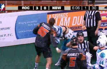 Vicious Lacrosse fight: New England enforcer Bill O’Brien delivers devastating uppercuts in fight