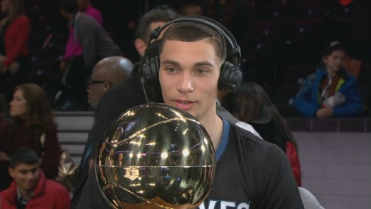 Zach LaVine post dunk contest interview on NBA TV