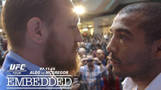 Conor McGregor & Jose Aldo hostile towards each other in TV interview