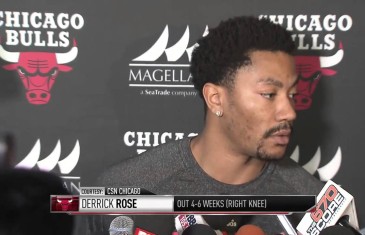 Derrick Rose speaks to the media & says “good chance” he will play again this season