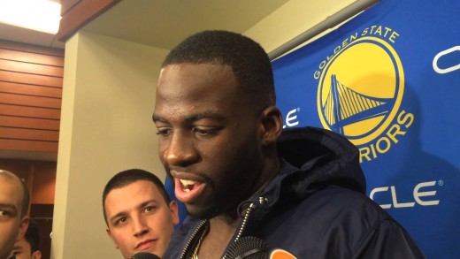 Draymond Green speaks on Dahntay Jones bumping him during interview