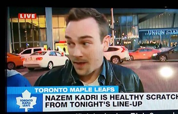 Foul: Leafs fan says “FHRITP” on live TV when asked about Nazem Kadri