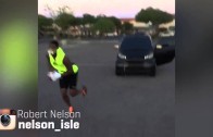 Get It: Cleveland Browns CB Robert Nelson pushes & pulls car for training