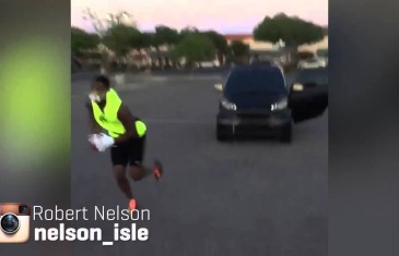 Get It: Cleveland Browns CB Robert Nelson pushes & pulls car for training