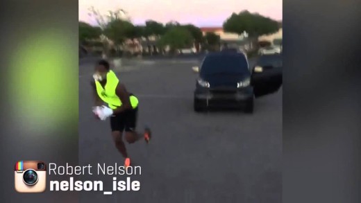 Get It: Cleveland Browns CB Robert Nelson pushes & pulls car for training