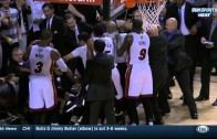 Hassan Whiteside & Alex Len get into tussle in Suns vs. Heat game