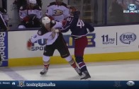 Jared Boll drops Clayton Stoner with an uppercut