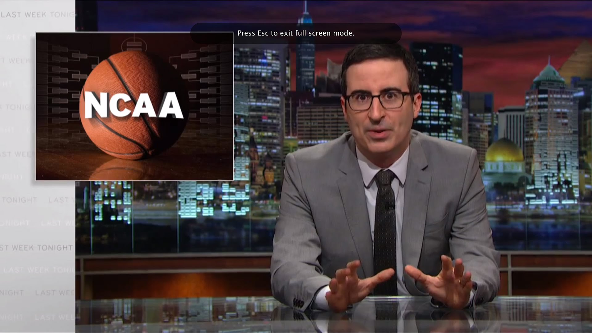 John Oliver rips NCAA for not paying athletes