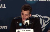 Ron & RJ Hunter speak on their father & son moment beating Baylor