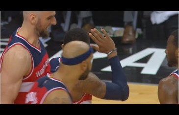 Bradley Beal taunts Kyle Lowry with hand wave after fouling out