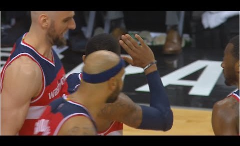 Bradley Beal taunts Kyle Lowry with hand wave after fouling out