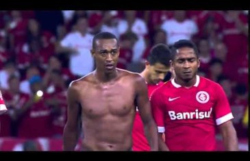 Brazillian soccer player flips the bird to his own fans & loses it
