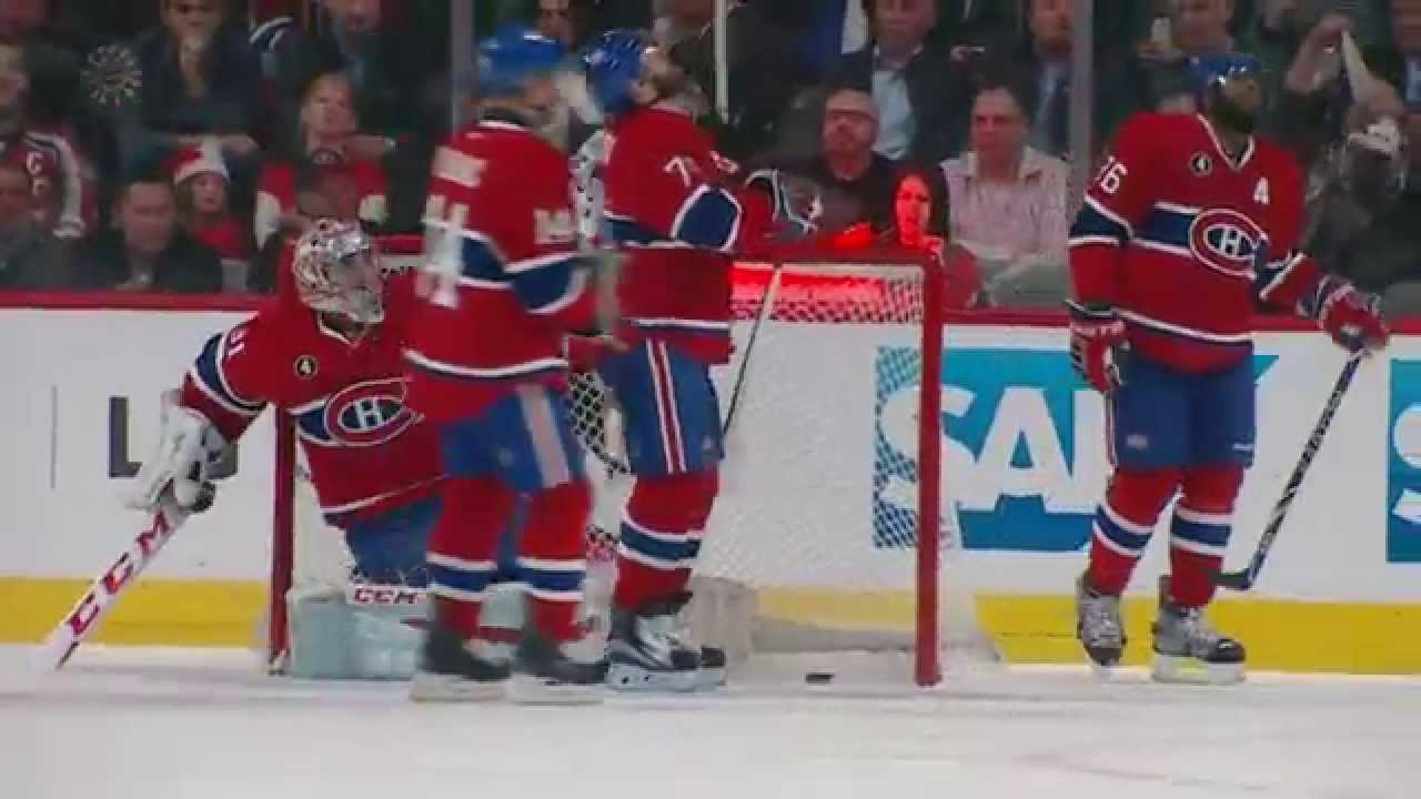 Canadiens' Andrei Markov scores on own net