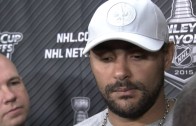 Dustin Byfuglien takes a page from Marshawn Lynch