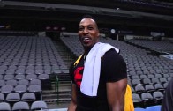 Dwight Howard hits his own full court shot