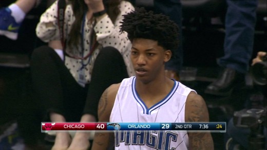 Elfrid Payton with the put-back poster slam on Taj Gibson