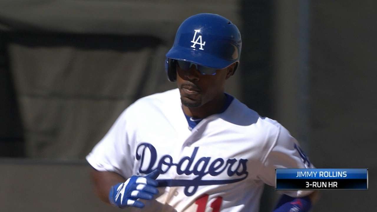 Jimmy Rollins breaks the tie with a three-run homer