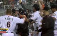 Marlins walk off in 10th on Christian Yelich’s single