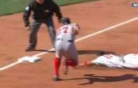 Mookie Betts steals two bases on the same play
