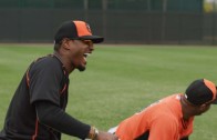 Orioles outfielder Adam Jones loves to laugh with his teammates