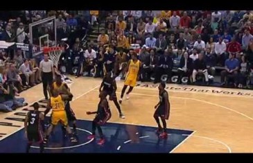 Paul George returns to action, hits his first shot