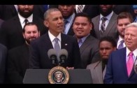 President Obama cracks ‘Deflategate’ joke during Patriots visit to White House